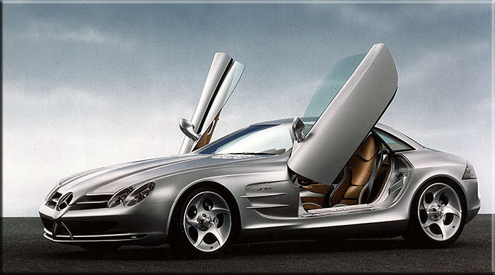 27 Dicembre 1998 Mercedes Vision SLR Coupè allo studio fotografico in Torino prima della partenza per Detroit.