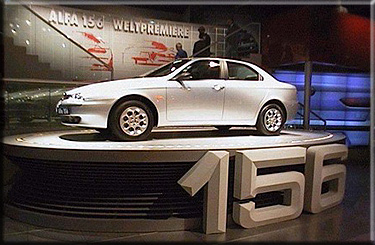 Settembre1997. Presentazione ufficiale della 156 al Salone dell'Automobile di Francoforte.