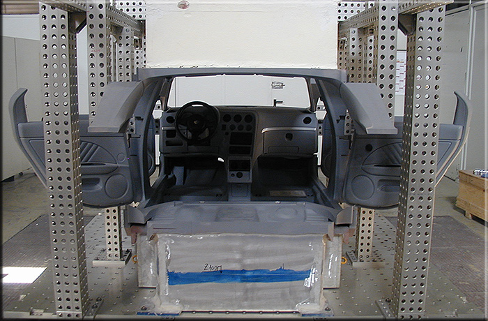 Novembre 2002. Master Model degli interni della Tipo 939 in versione berlina.