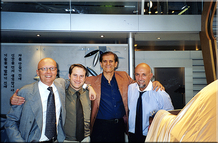 Parigi ottobre 2002 A. Stola, M. Think, P. Arcadipane e g. Grande.