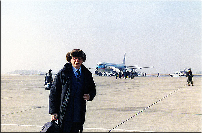Febbraio 2003 Alfredo Stola sta per decollare da Shenyang per Harbin nell'estremo nord della Cina.