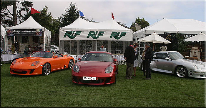 18 agosto 2006 Carmel. Presentazione ufficiale della RK Coupé nell'area dedicata alla Ruf Automobile al The Quail Lodge.