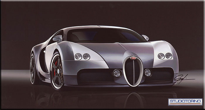 Proposta di stile per una "fuoriserie"su base Bugatti Veyron.
