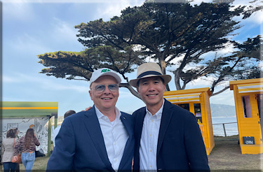 Agosto 2023 Pebble Beach: A.Stola with Anthony Lo ( FORD Design Director )